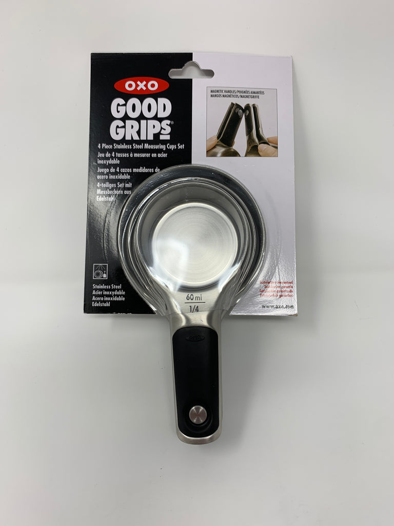 OXO Good Grips 4 Piece Stainless Steel Measuring Cups with Magnetic Snaps