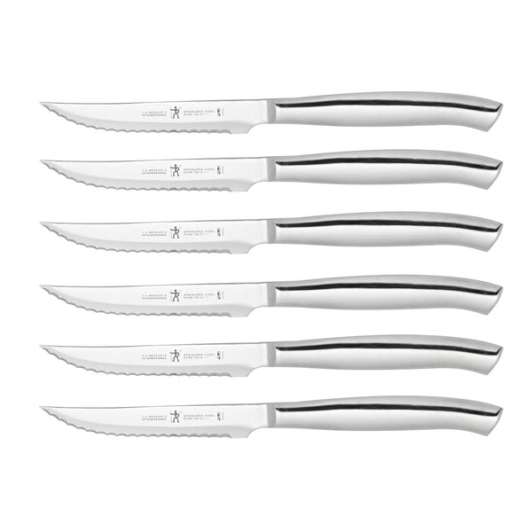 Premium six piece steak knife set
