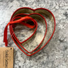 cookie cutter Set /3 Gold and red