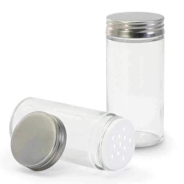Danesco spice jar with shaker  stainless steel