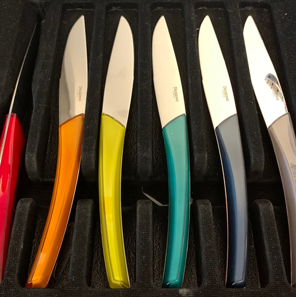 Coloured Steak Knife Set/6
