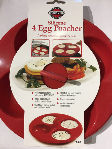 Norpro Silicone 4 Egg Poacher