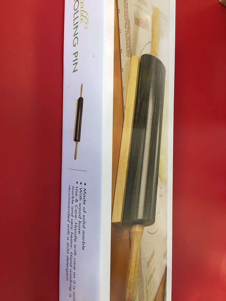 Foxrun Black Marble Rolling Pin