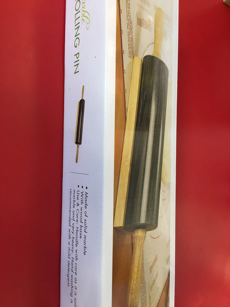 Foxrun Black Marble Rolling Pin
