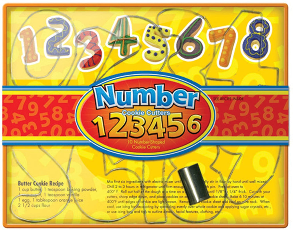 Number set cookie cutters