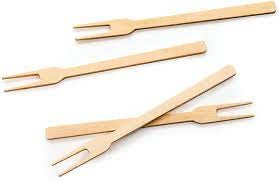 Bamboo appetizer fork