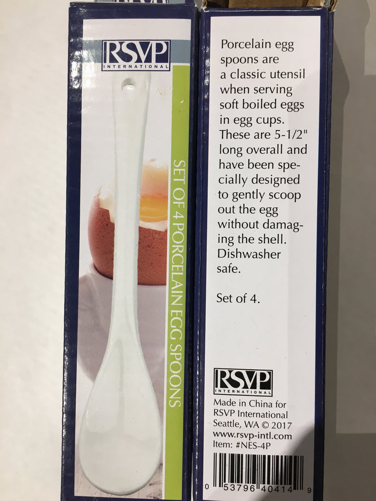 RSVP Porcelain Egg Spoons