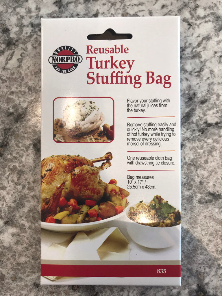 Reusable turkey stuffing bag