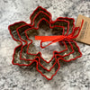 cookie cutter Set /3 Gold and red