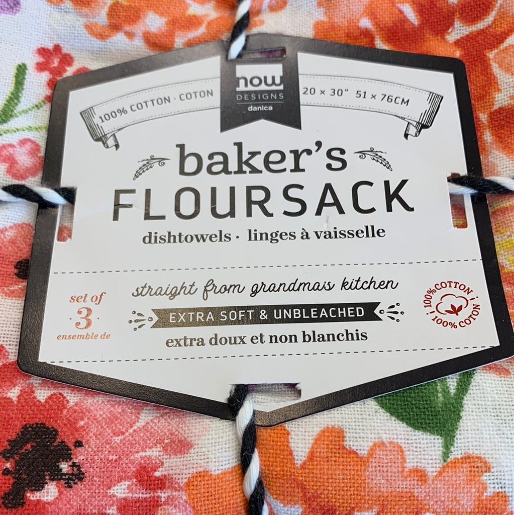 Bakers Floursack Dish Towel Set of 3