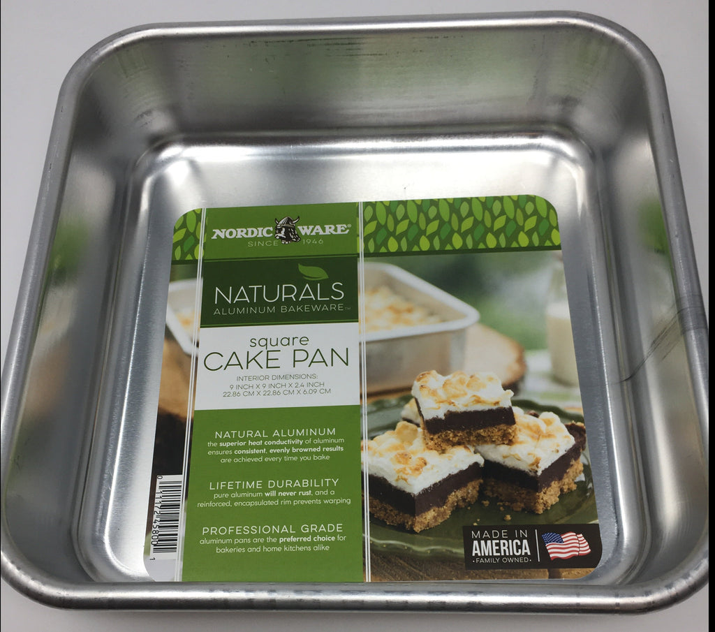 Naturals Aluminum 9" Square Cake Pan