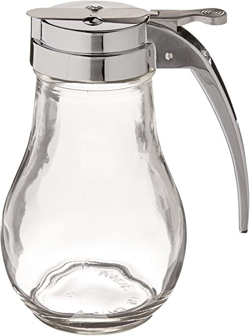 Glass syrup dispenser 11 ounce