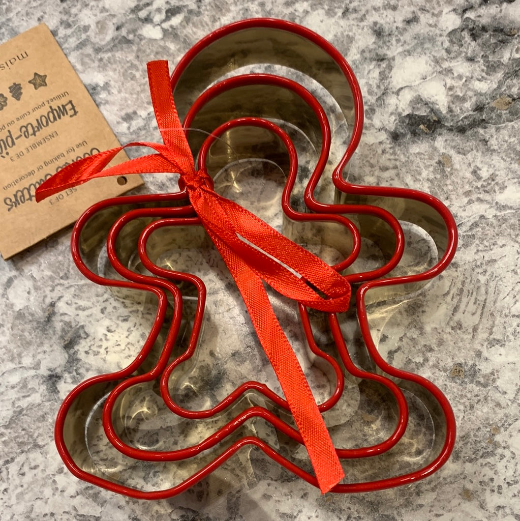 cookie cutter Set /3 Gold and red