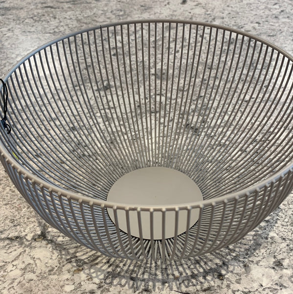 Wire Basket Grey Round