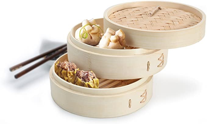 Zen Cuisine Bamboo Steamer 8 inch
