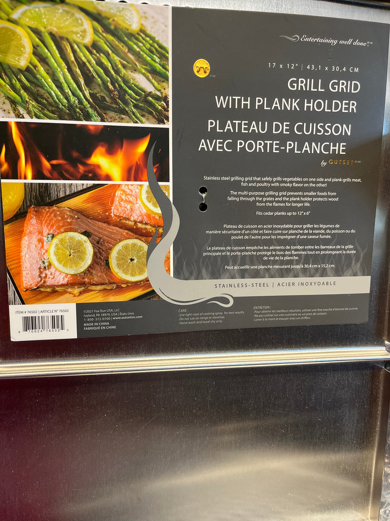 Grill Grid with Plank Holder