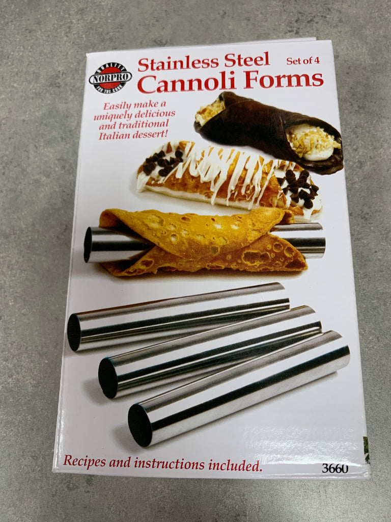 Stainless steel cannoli forms