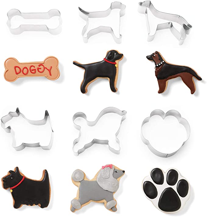 Dog  cookie cutter set6pc