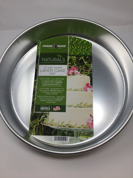 Naturals Aluminum 12" Round Cake Pan