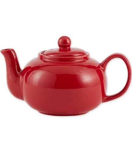 Stoneware Red 6 Cup Teapot