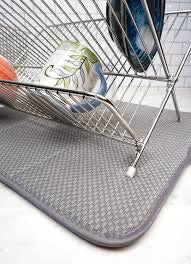 RSVP microfibre dish mat gray