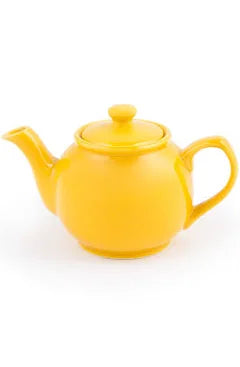 Stoneware 4 Cup Yellow Teapot