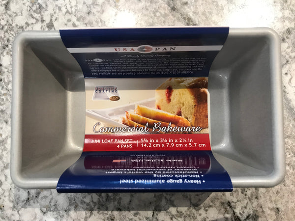 USA pan mini loaf pans set of four