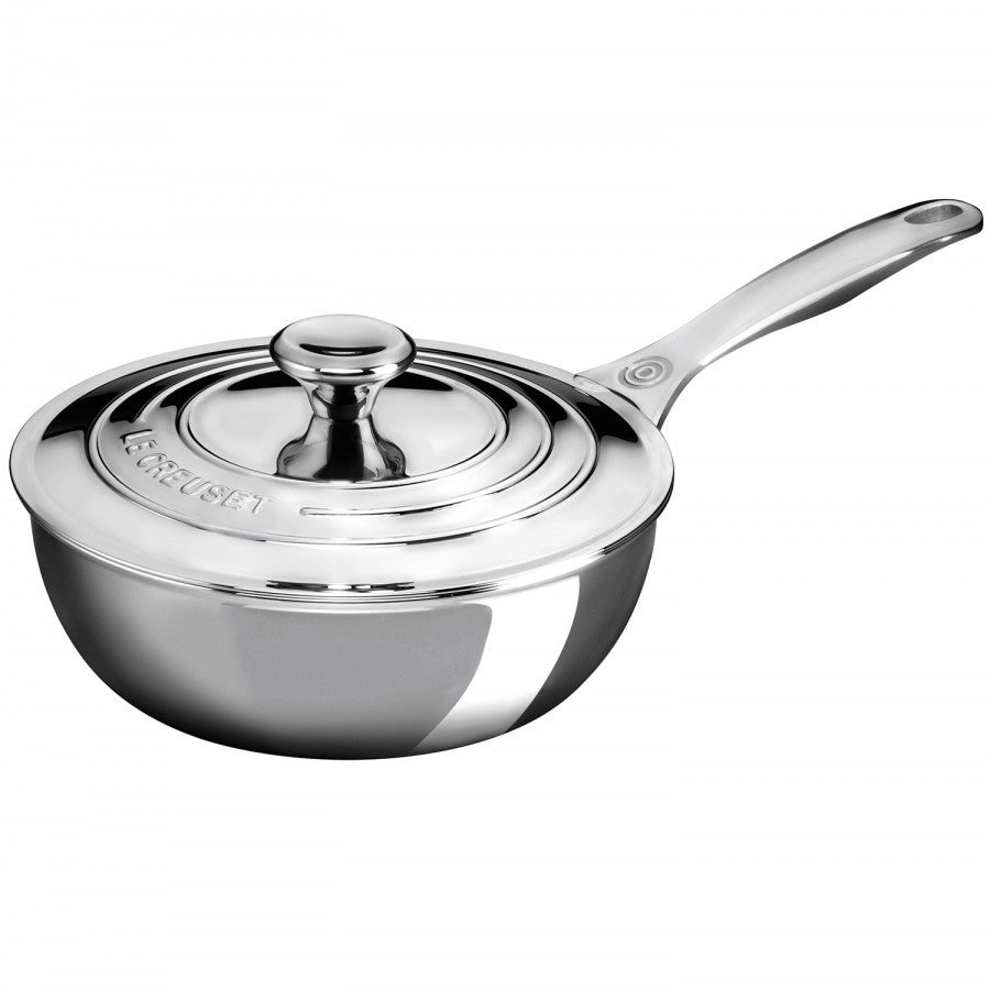 Le Creuset Stainless Steel Saucier/Chef's Pan